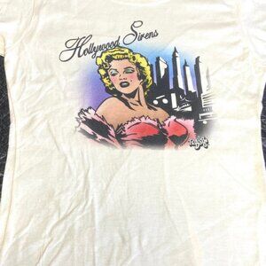 Marilyn Monroe Ladies "Hollywood Sirens" 2015 Women's White NOS T-Shirt